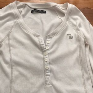 Abercrombie slim Henley button down T-shirt